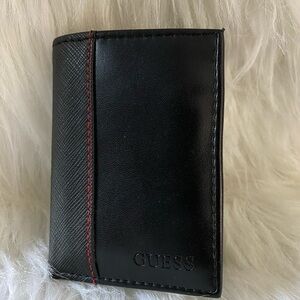 Guess Tri Fold Wallet Mens‎ Black